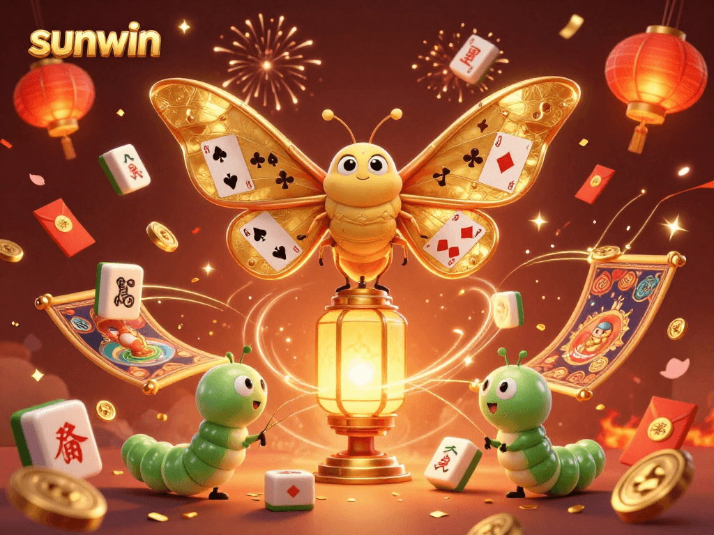 Engage with sunwin as vibrant casino-themed 3D illustration showcases excitement and luck.