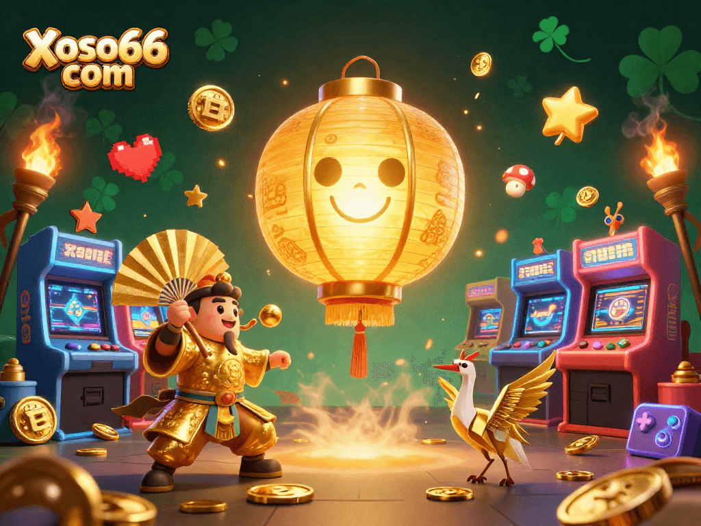 Experience Xoso66 com casino action with vibrant 3D characters and exciting gaming elements.