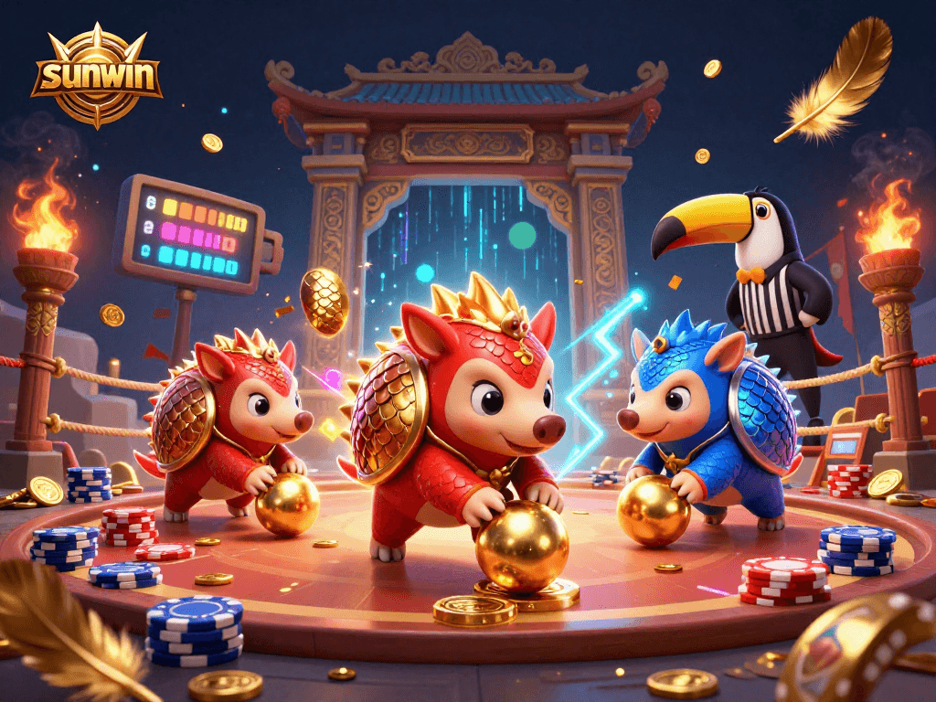 Experience the thrill of gaming with sunwin's vibrant pangolin showdown amid sparkling chips.