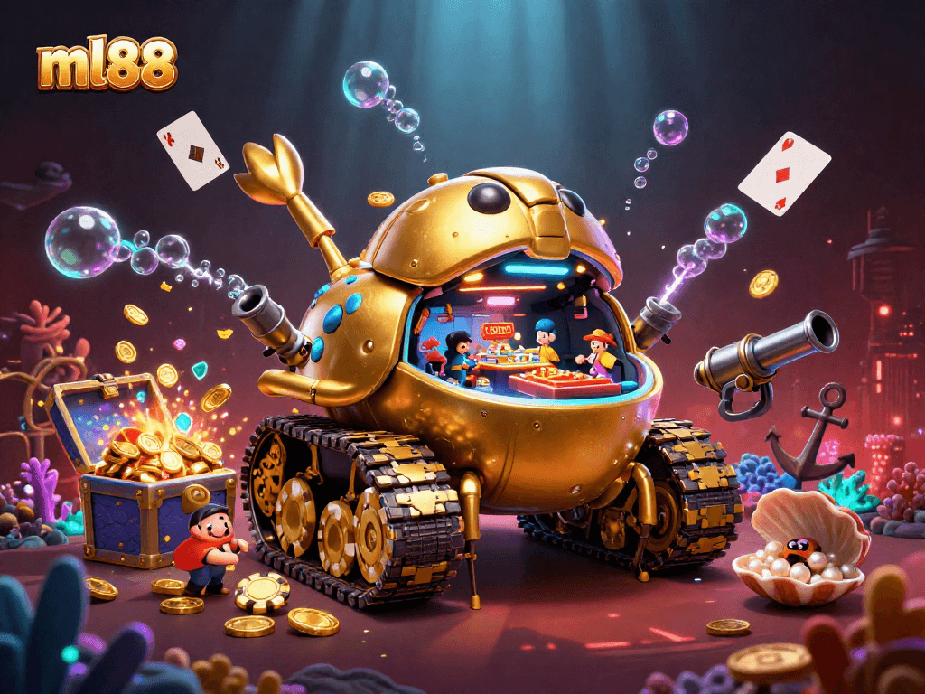 Experience entertainment at ml88's vibrant online casino with thrilling gameplay elements in an immersive scene.