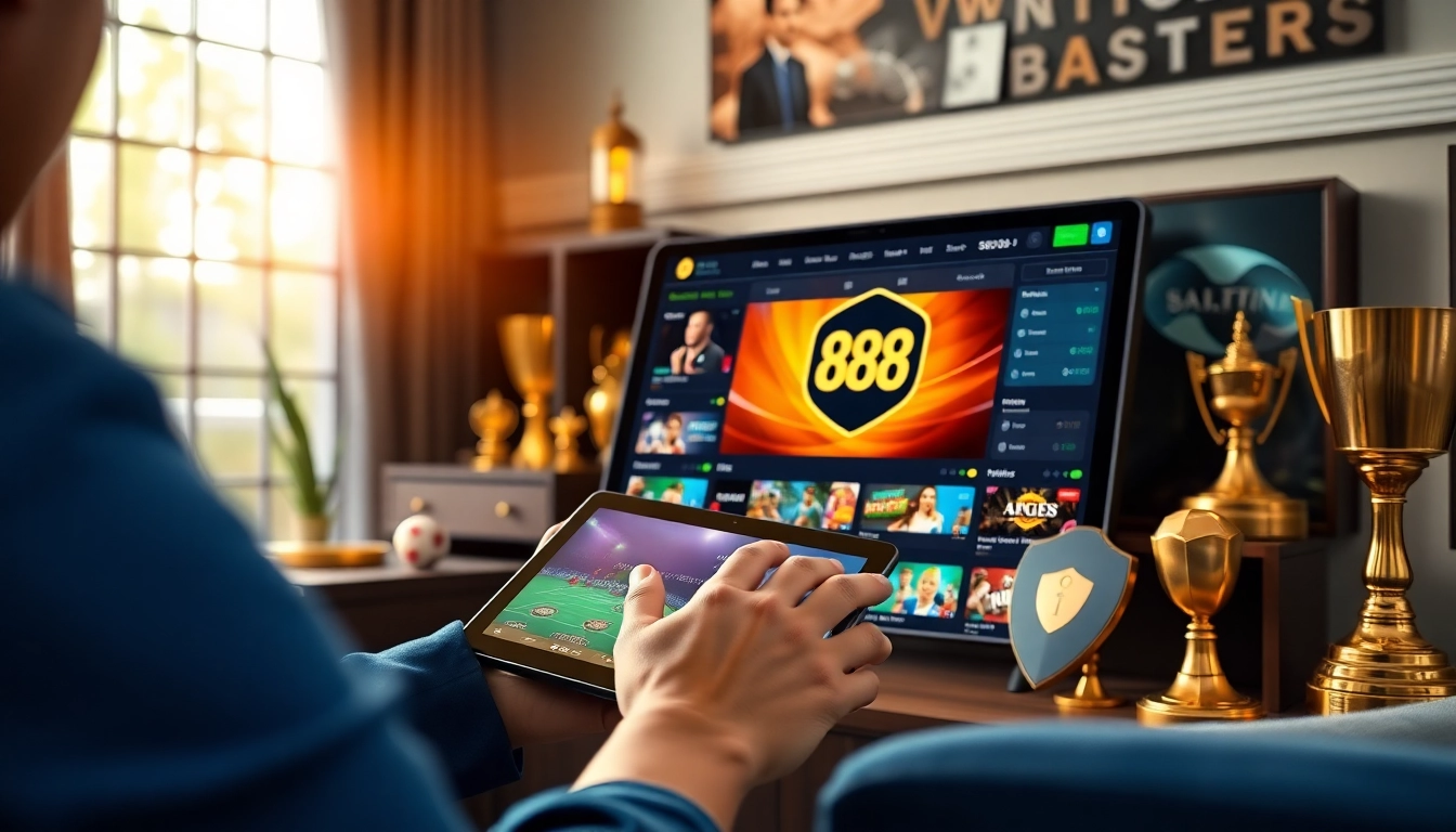 Engaging gaming experience on 888b.bet showcasing diverse betting options for sports and casino games.