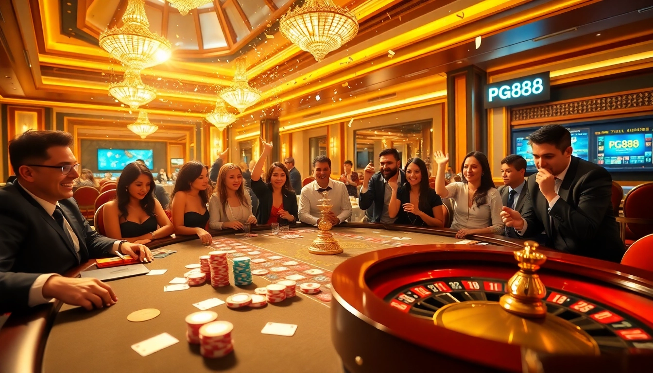 Experience the excitement at PG88 casino with vibrant gaming tables and thrilling wins.