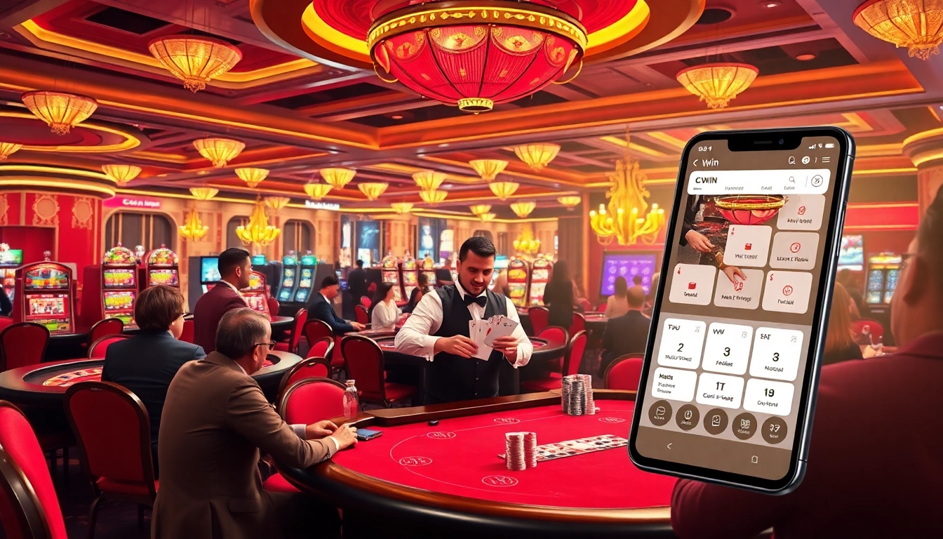 Cwin players enjoy thrilling casino games with professional dealers and vibrant modern technology