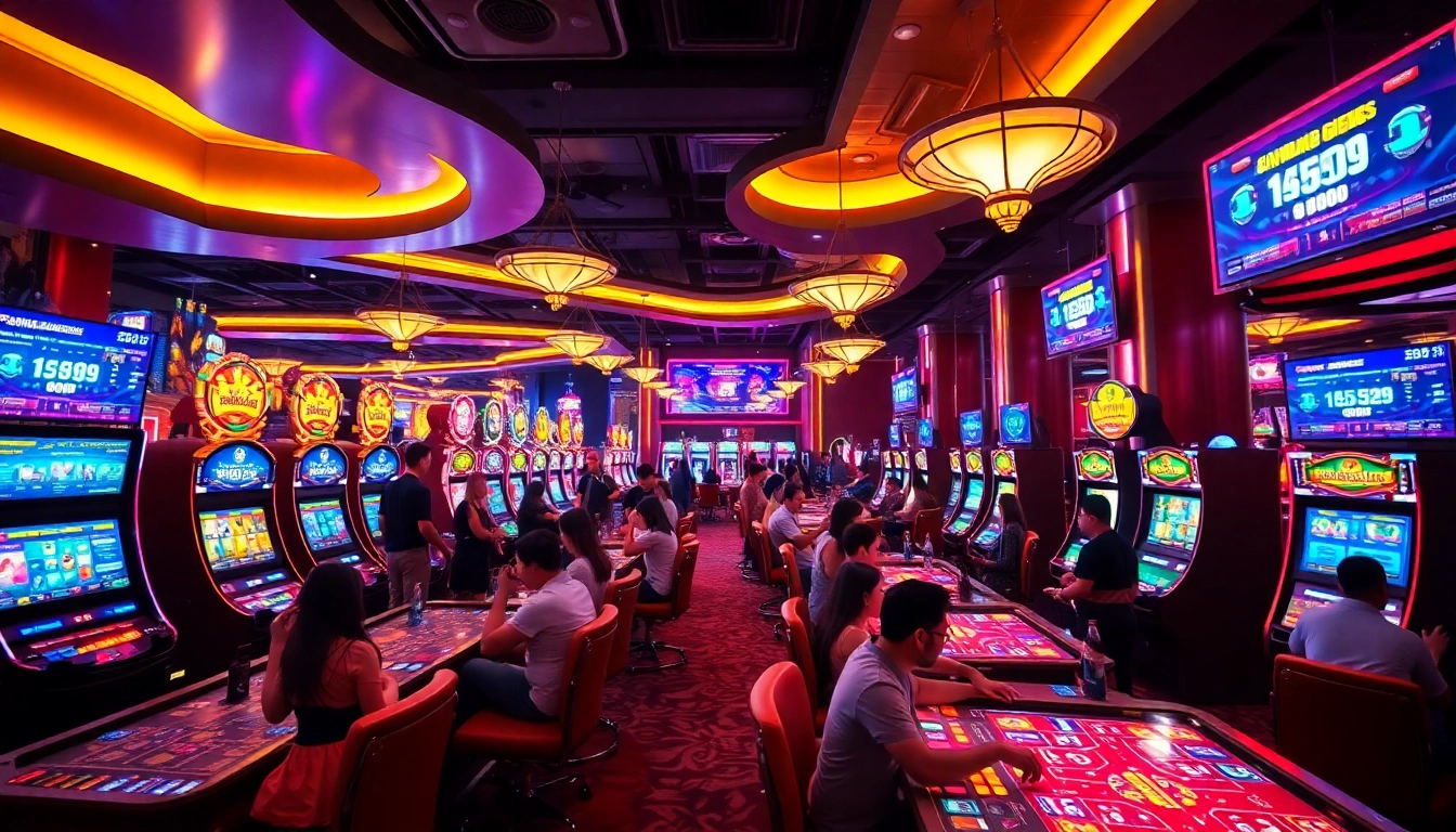 Exciting scene from hello88win.live showcasing vibrant casino gaming atmosphere.