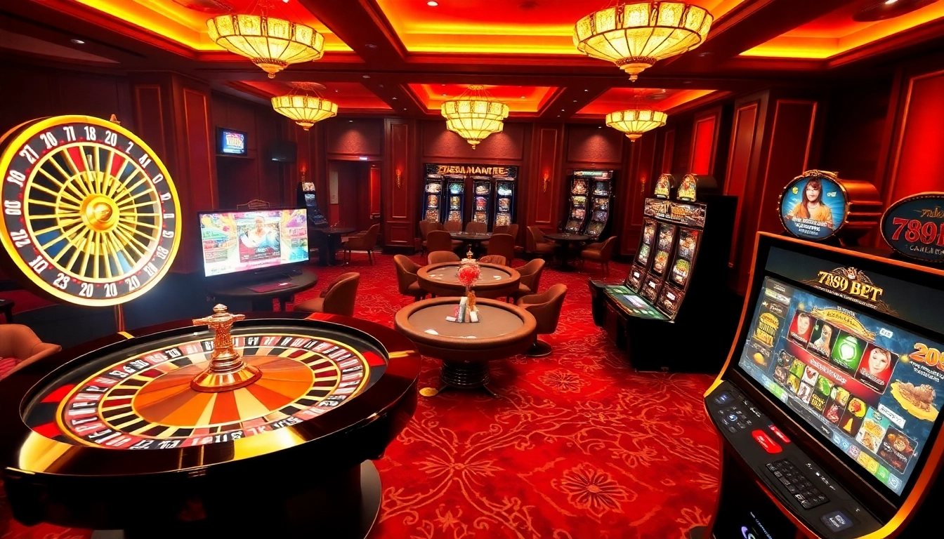 Experience the excitement of nhà cái 789BET with vibrant casino tables and thrilling gameplay.