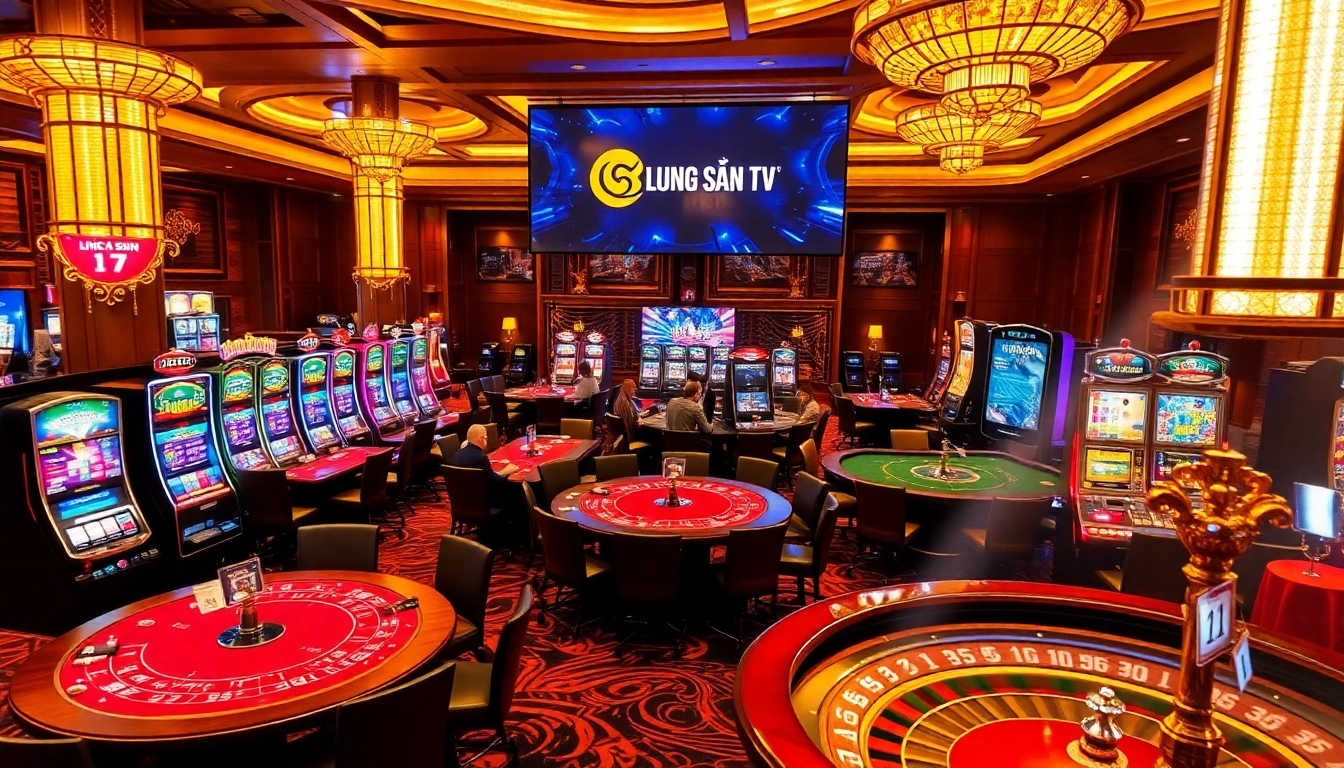 Lương Sơn TV enhances the excitement of the gambling experience with a luxurious casino atmosphere.