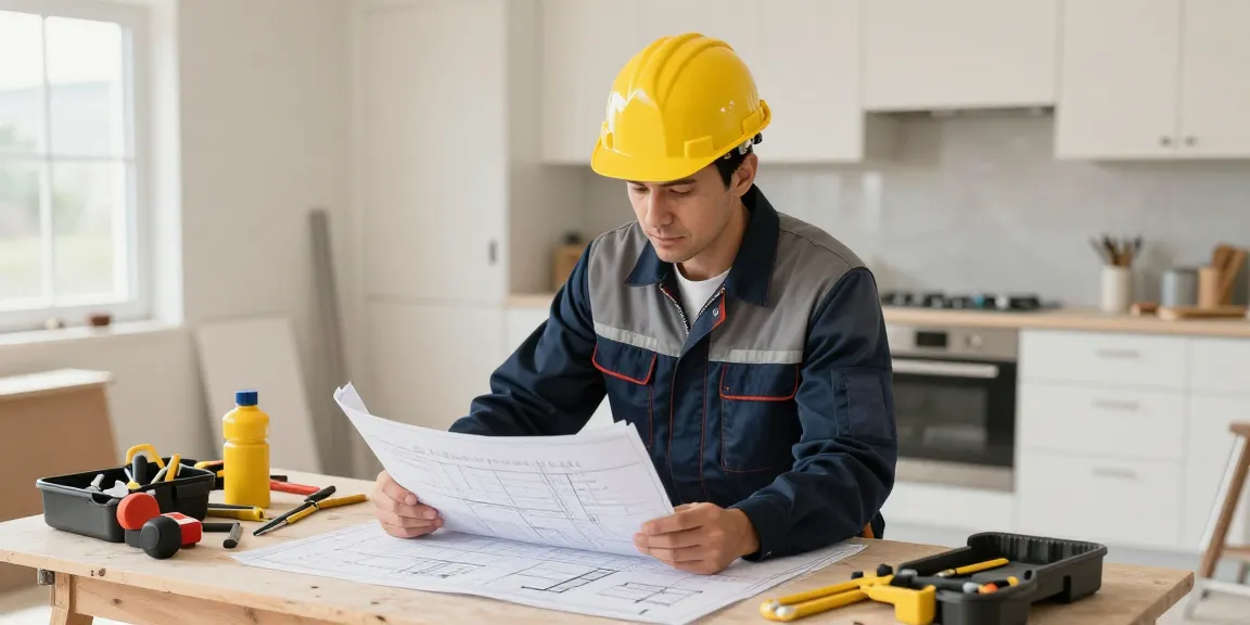 Trusted linkvip66 local service provider reviewing home renovation plans.